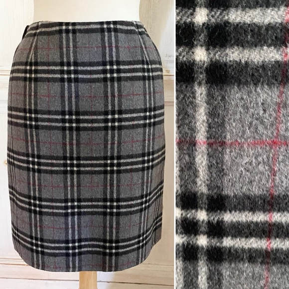 Carole Little Dresses & Skirts - Wool Plaid Wrap Skirt Carole Little 2P Petite